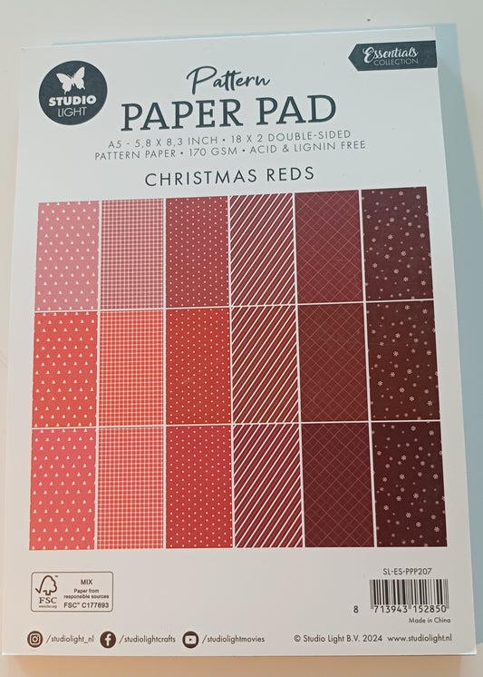 Christmas Reds paperilehtiö A5