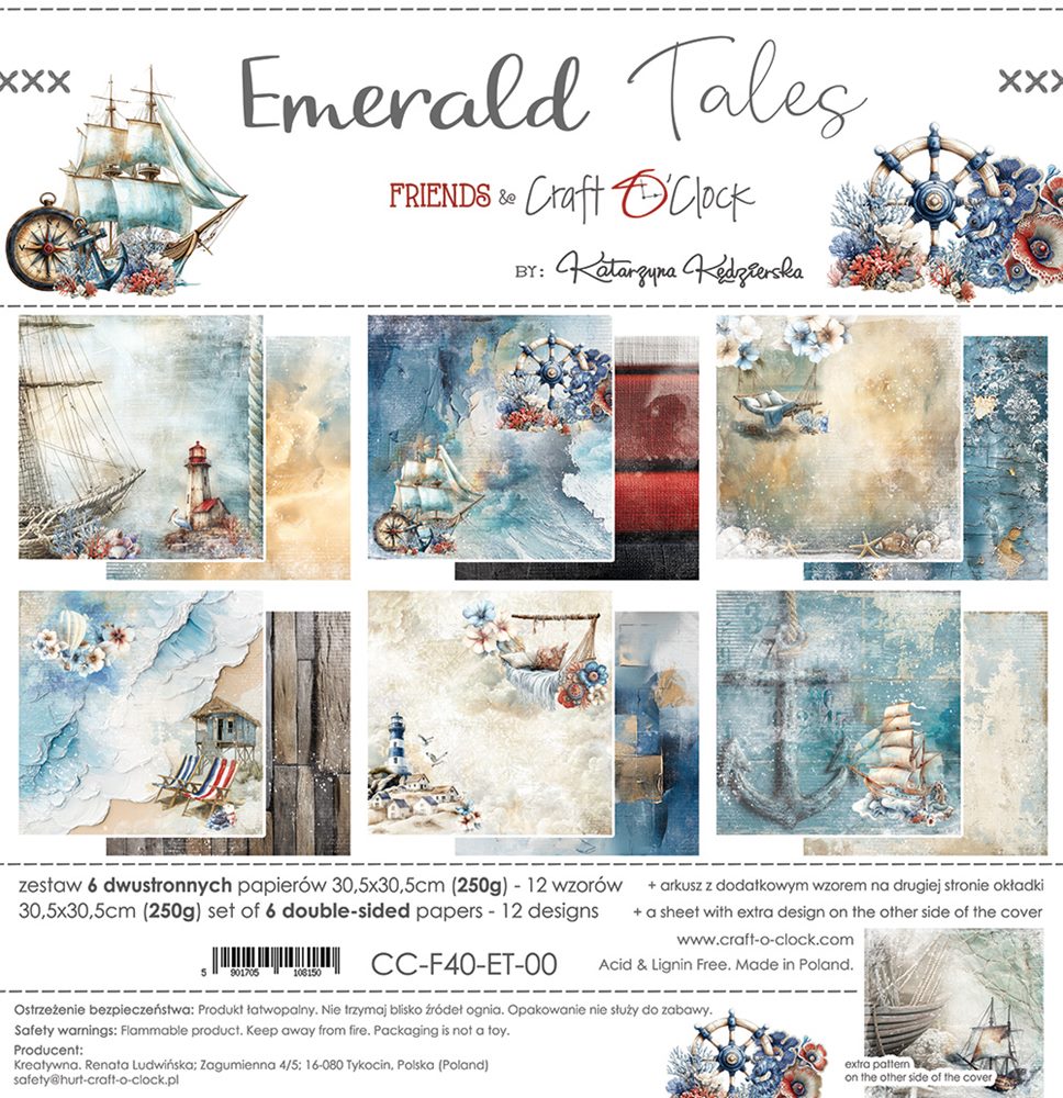 Emerald Tales 12" skräppipaperipakkaus