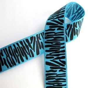 Ripsinauha sininen, seepra 25mm