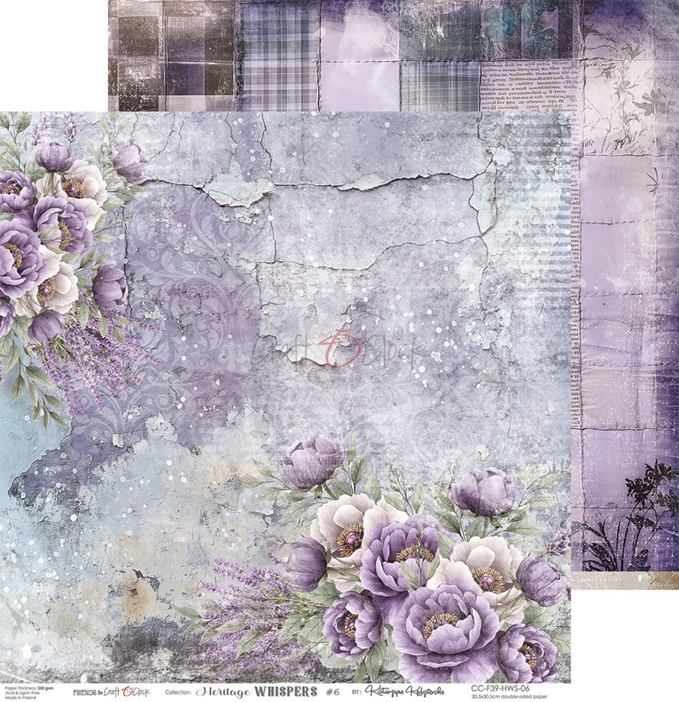 Heritage Whispers 12" skräppipaperipakkaus