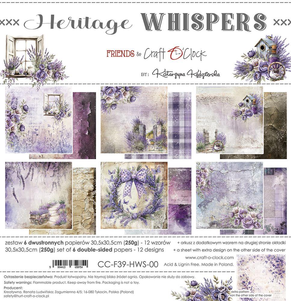 Heritage Whispers 12" skräppipaperipakkaus