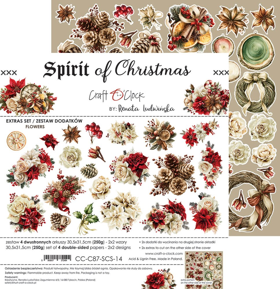 Extras to cut, Flowers, Spirit of Christmas