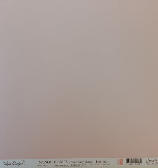 12" arkki Monochromes Strawberry shades Pink milk