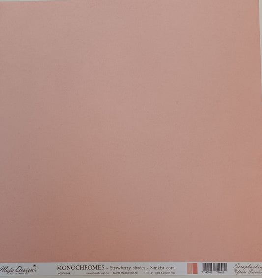 12" arkki Monochromes Strawberry shades Sunkist Coral