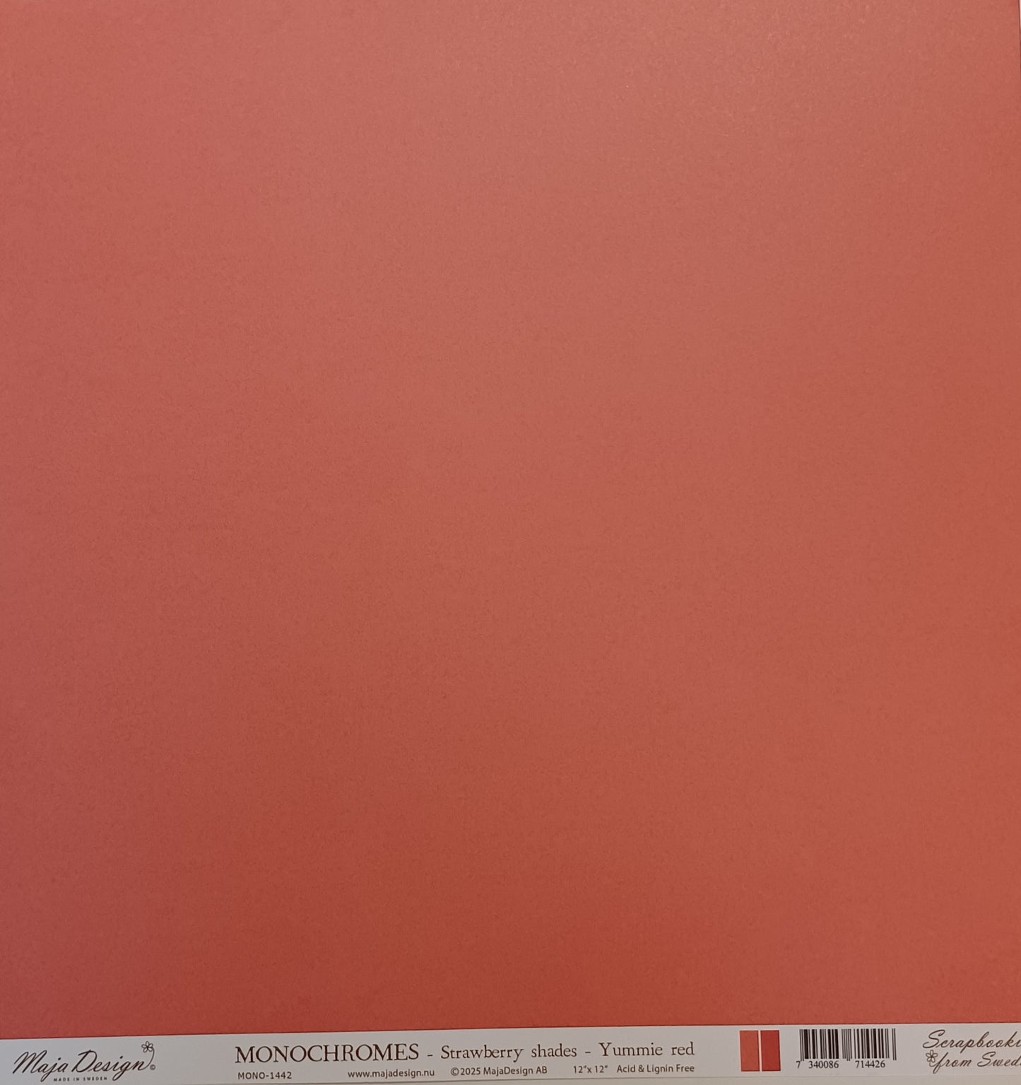 12" arkki Monochromes Strawberry shades Yummie red