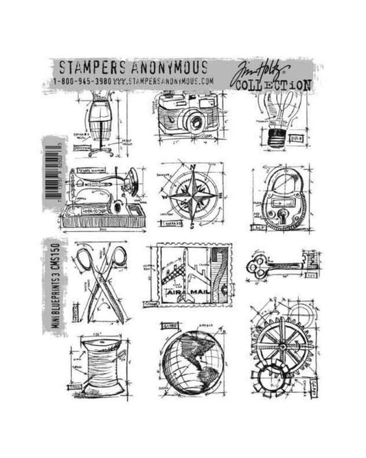 Mini Blueprints 3 leimasinsetti CMS150