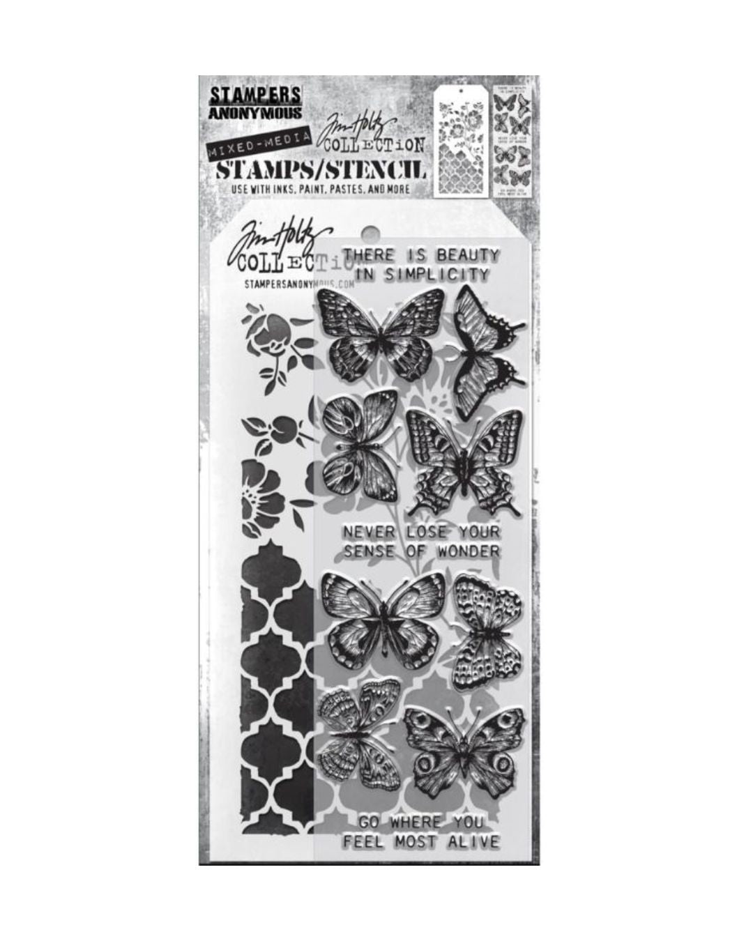Sapluuna + leimasinsetti Mixed Media #24 Tim Holtz