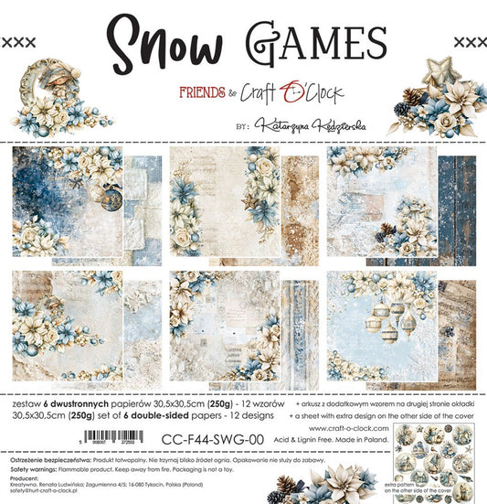 Snow Games 12" skräppipaperipakkaus