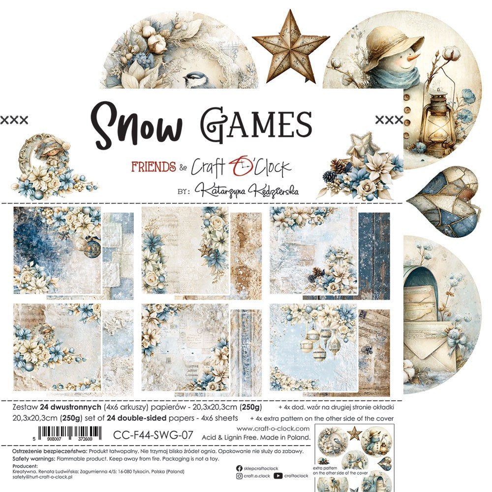 Snow Games8" mix skräppipaperipakkaus