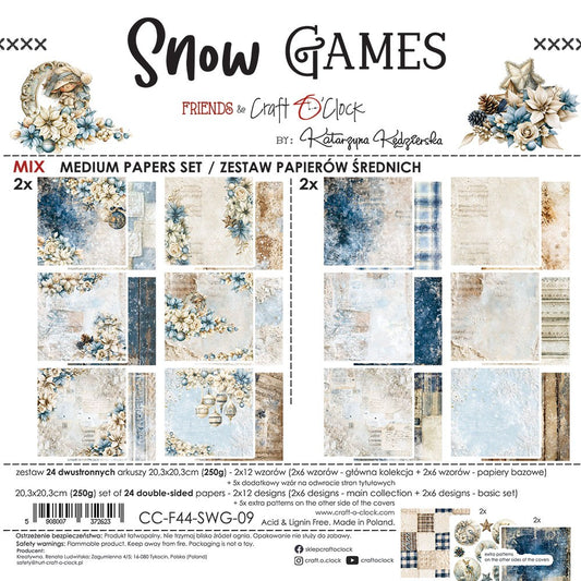 Snow Games8" mix skräppipaperipakkaus