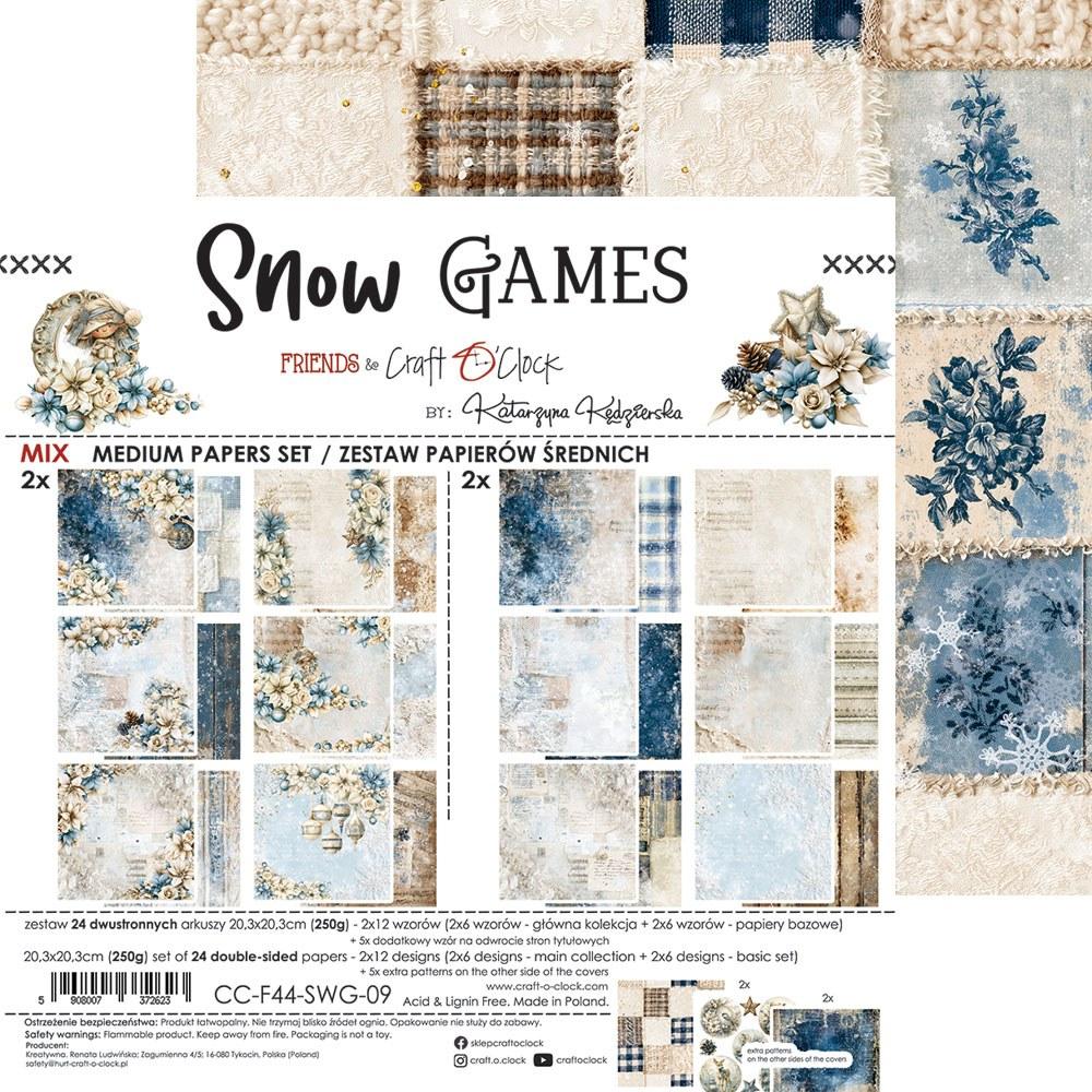 Snow Games8" mix skräppipaperipakkaus