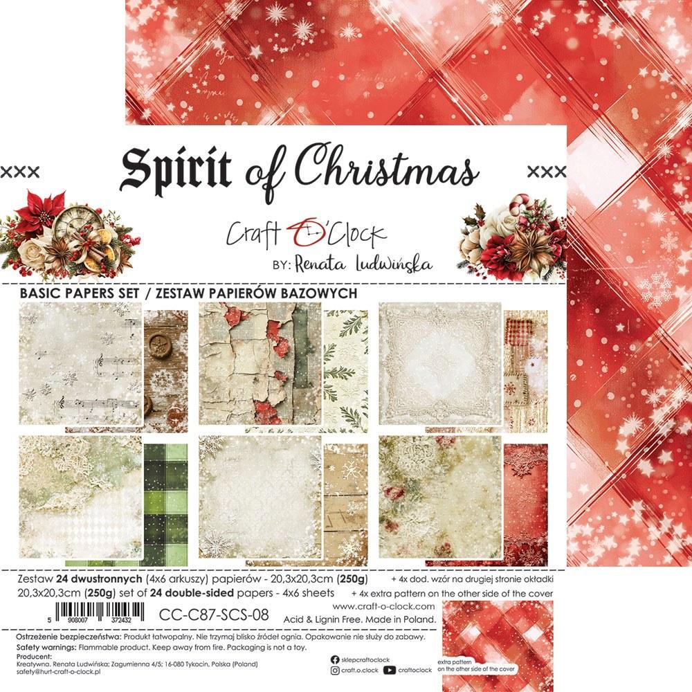 Spirit of Christmas 8" mix skräppipaperipakkaus