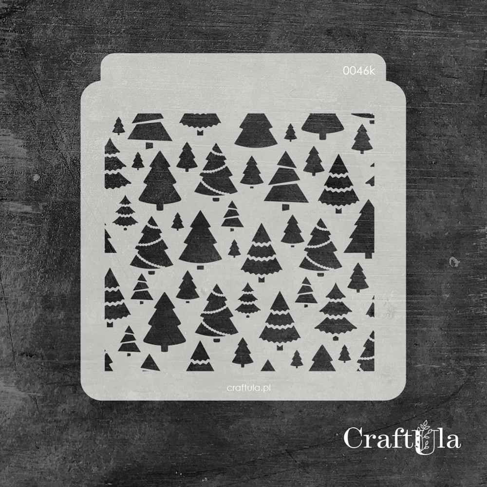 Sapluuna 15x16cm Christmas Trees