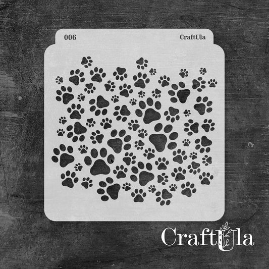 Sapluuna 15x16cm Paw prints