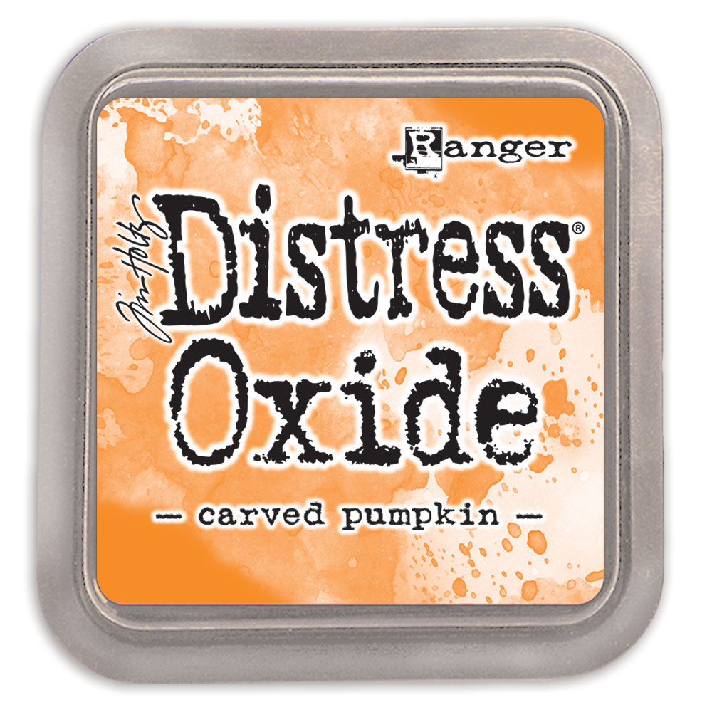 Distress Oxide mustetyyny Carved Pumpkin