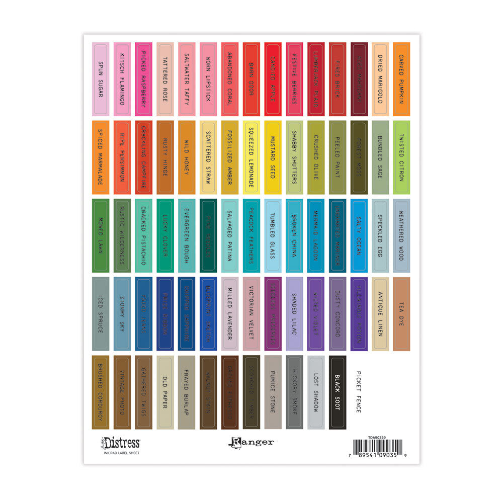 TIm Holtz etiketit isot suorakaiteet, mustat tekstit