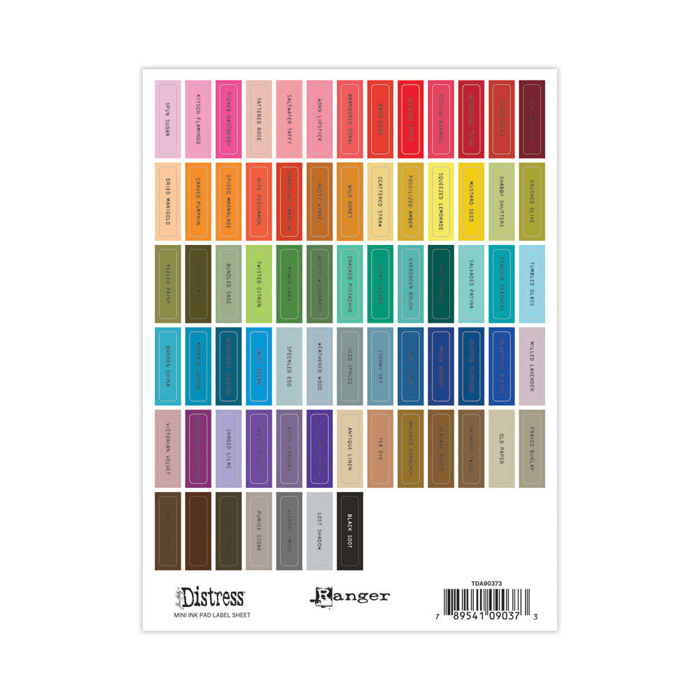 TIm Holtz etiketit pienet suorakaiteet, mustat tekstit