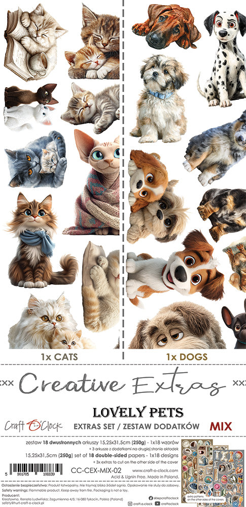 Creative Extras Set, Mix 2, Cats & Dogs