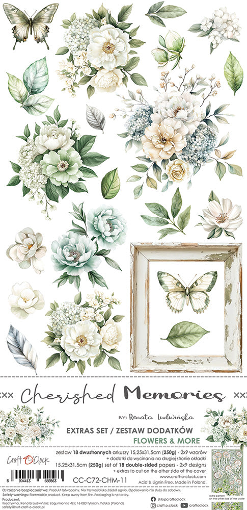 Extras to cut set, Flowers, Cherished Memories