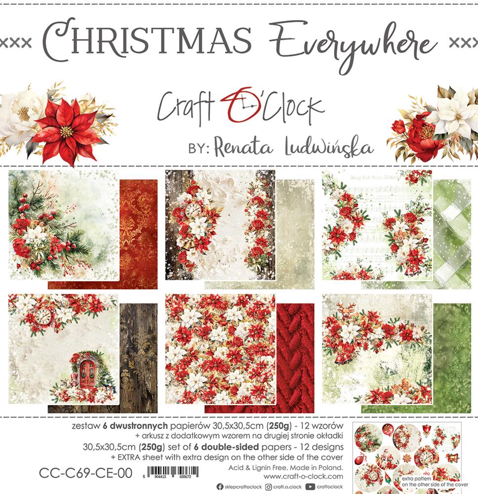 Christmas everywhere paper set 12"