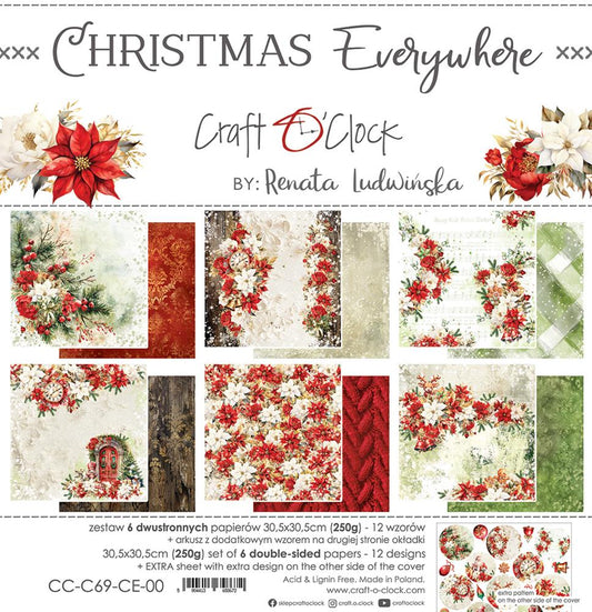 Christmas everywhere paper set 12"