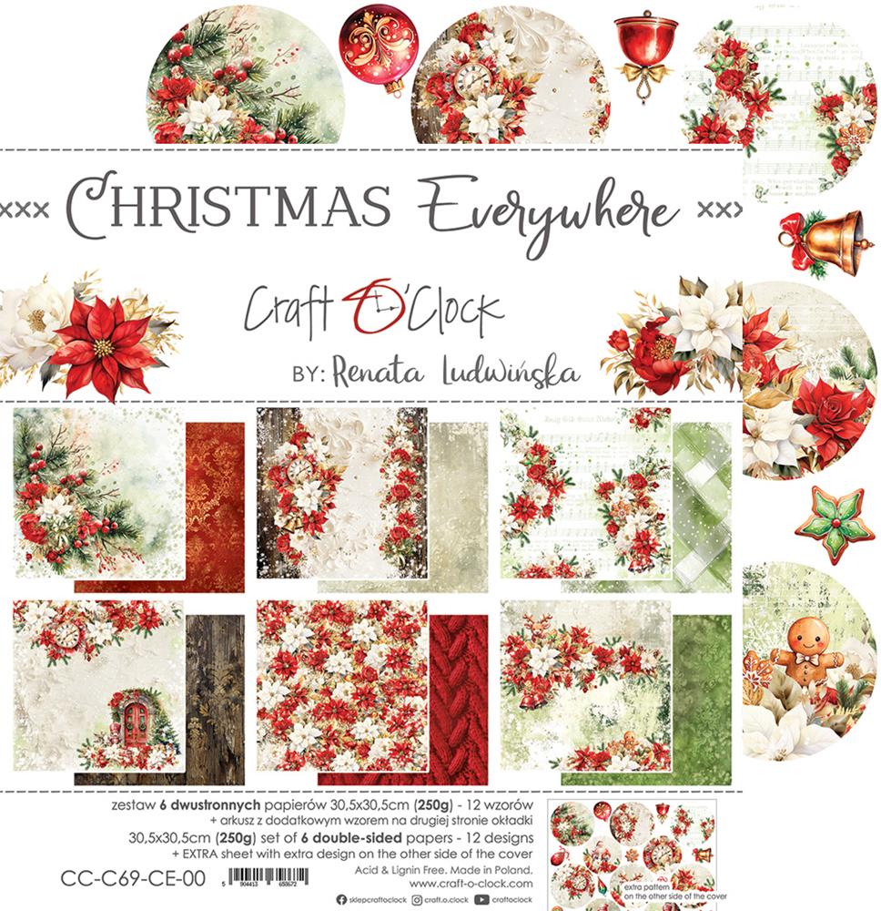 Christmas everywhere paper set 12"