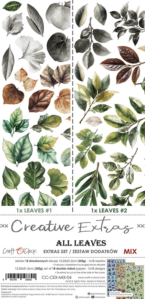 Creative Extras Set, Mix 4, All leaves