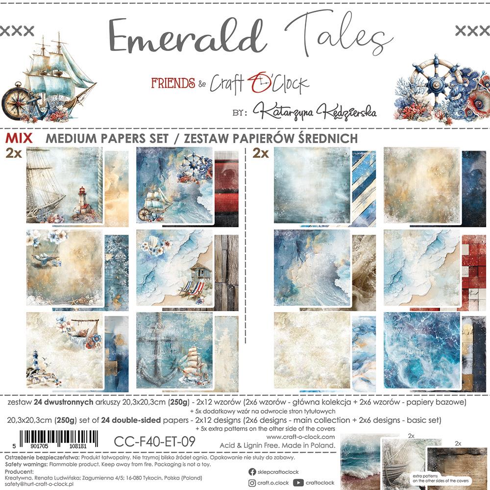 Emerald Tales mix paper set 8"