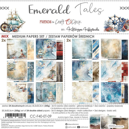 Emerald Tales mix paper set 8"