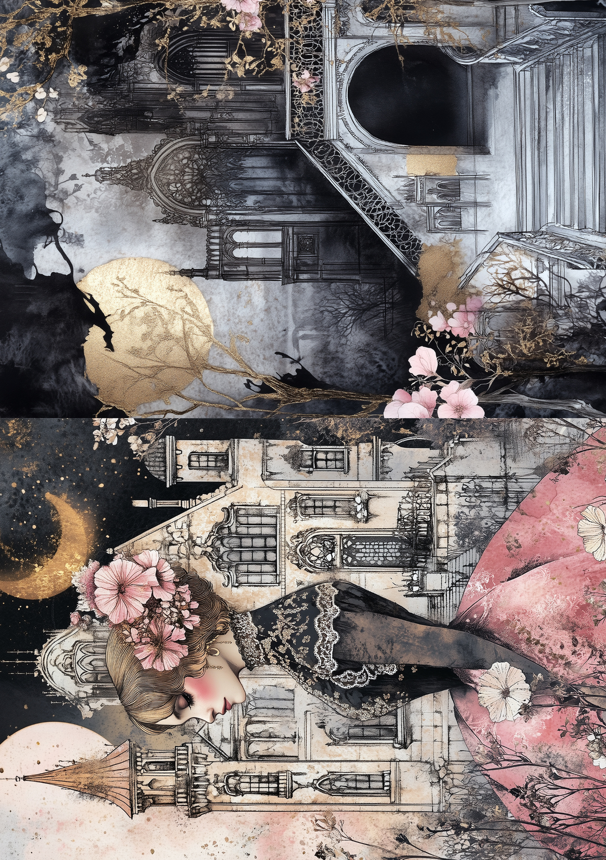 Victorian Goth Creative Paper Set