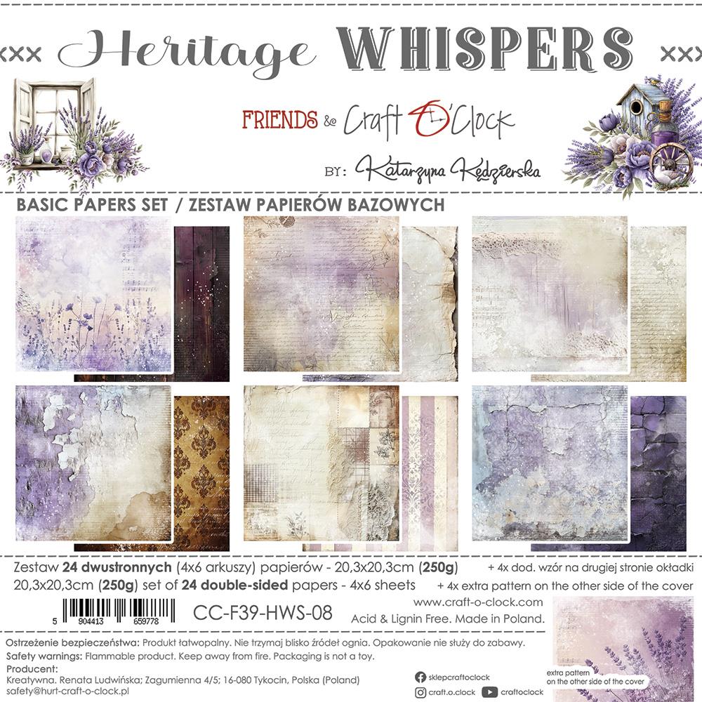 Heritage Whispers, Basic paper set 8"