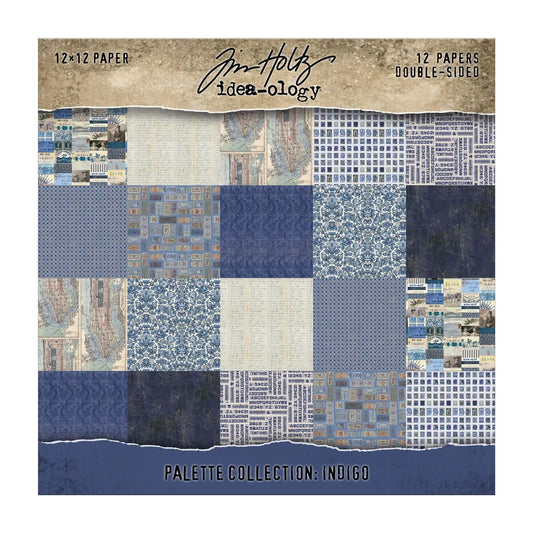 Tim Holtz paperikko Indigo 12"