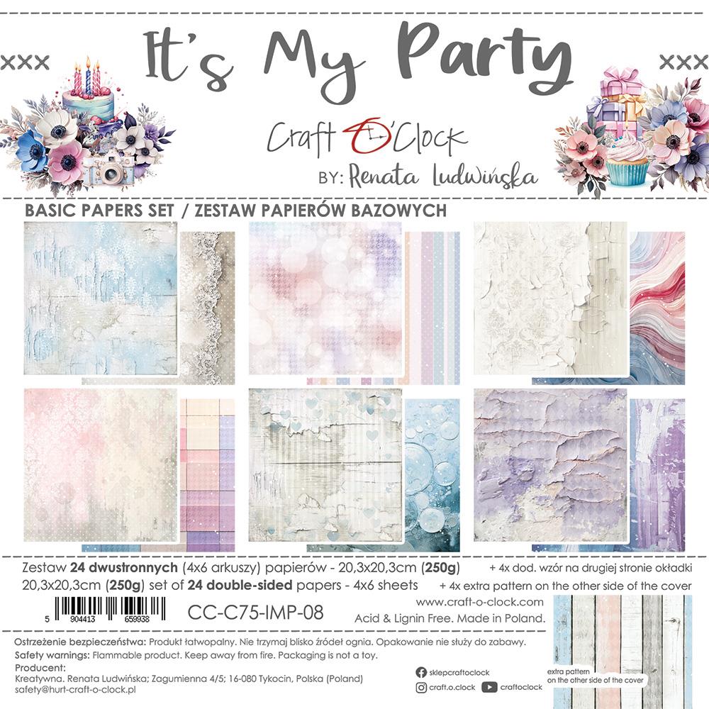 It's My Party, Basic paper set 8"
