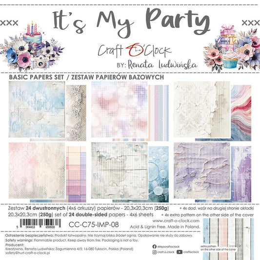 It's My Party, Basic paper set 8"