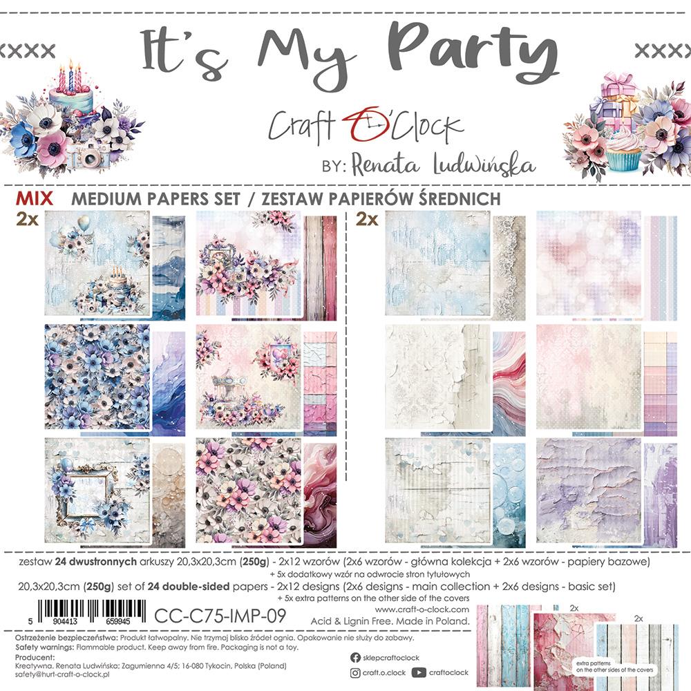 It's My Party mix paper set 8"