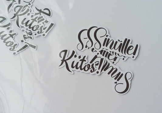 Pikkupeikon tekstileikkeet: Kiitos ja Sinulle!