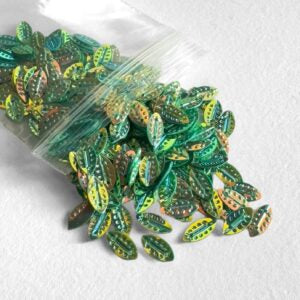 Lehtipaljetti 9x5mm, vihreä AB