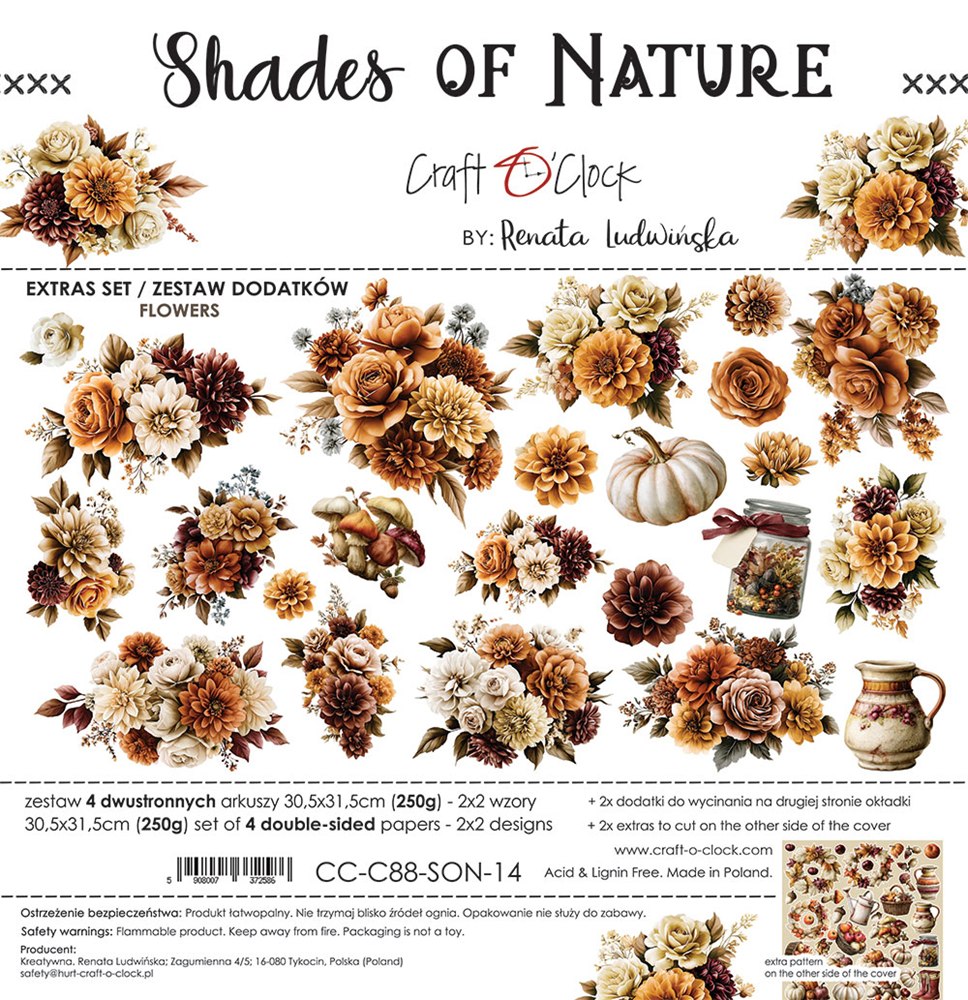 Extras to cut, Flowers, Shades of Nature