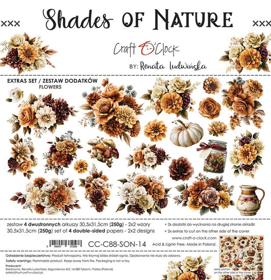Extras to cut, Flowers, Shades of Nature