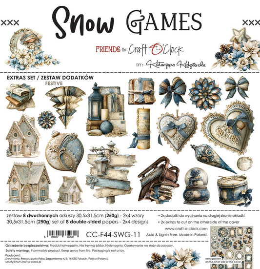 Extras to cut, Festive, Snow Games