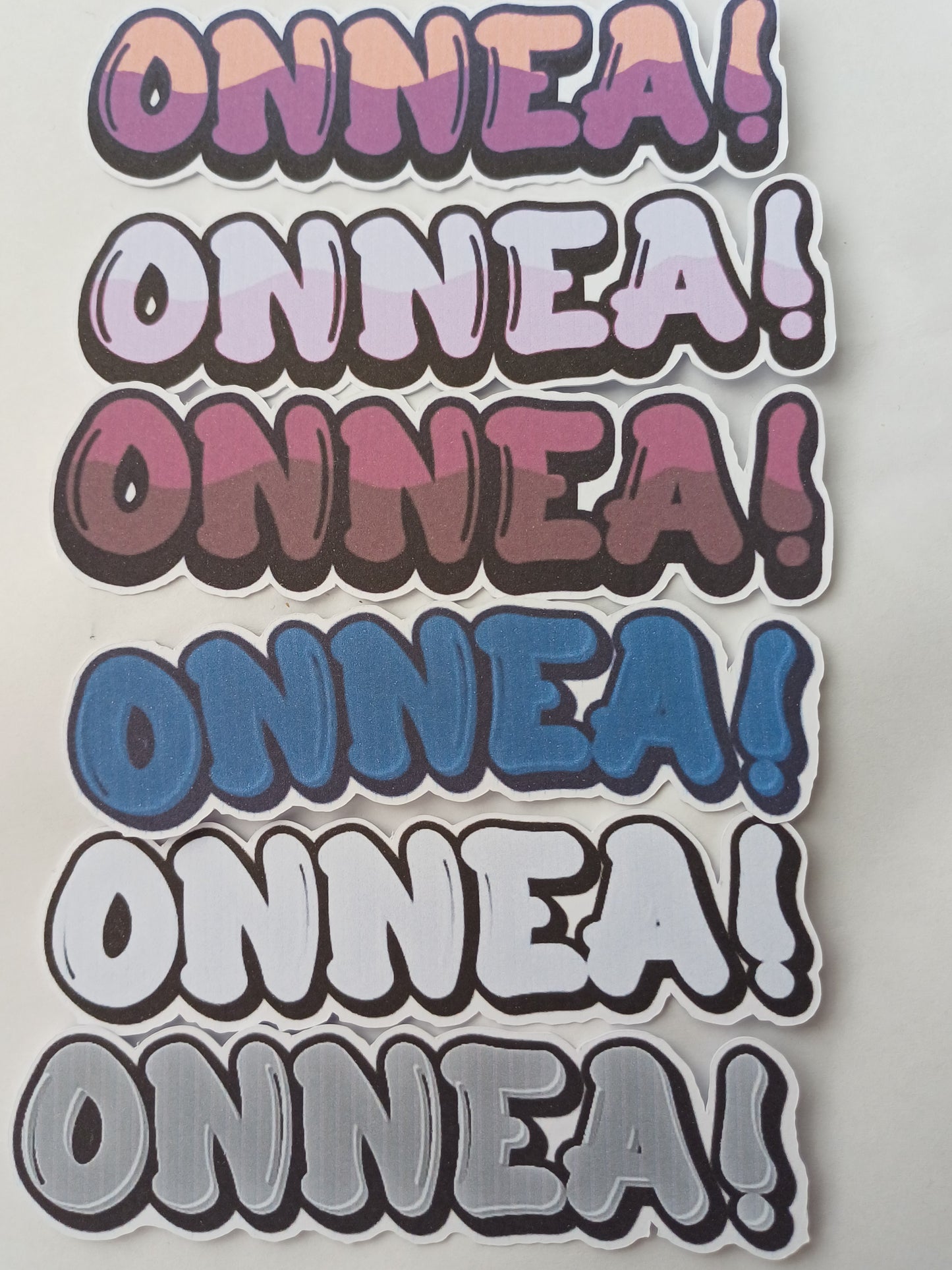 Pikkupeikon tekstileikkeet Onnea! yksittäin