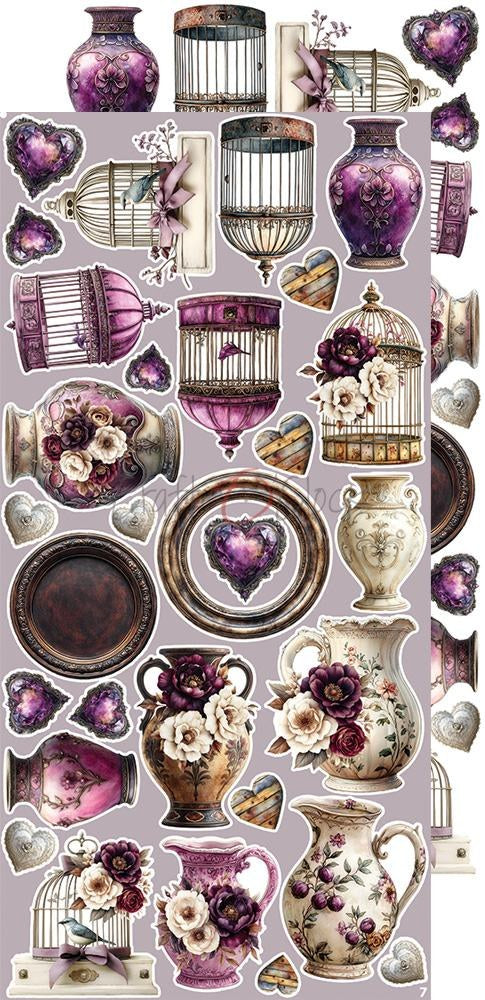 Extras to cut set, Mix, Plum and Caramel