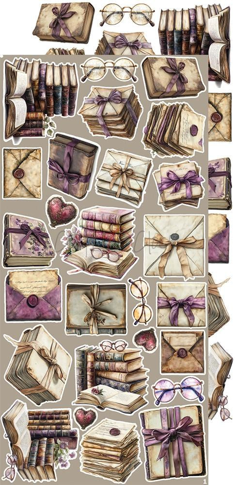 Extras to cut set, Plum, Plum and Caramel