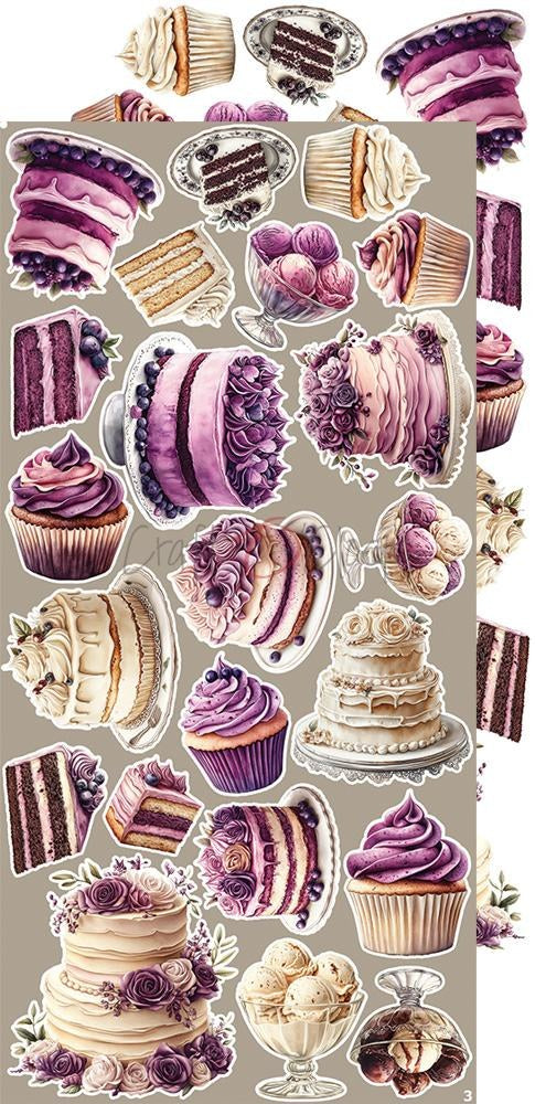 Extras to cut set, Plum, Plum and Caramel