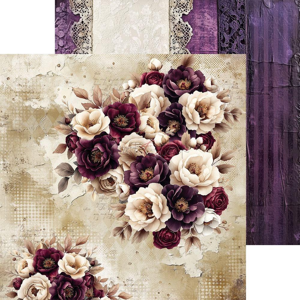 Plum and Caramel paper set 8"