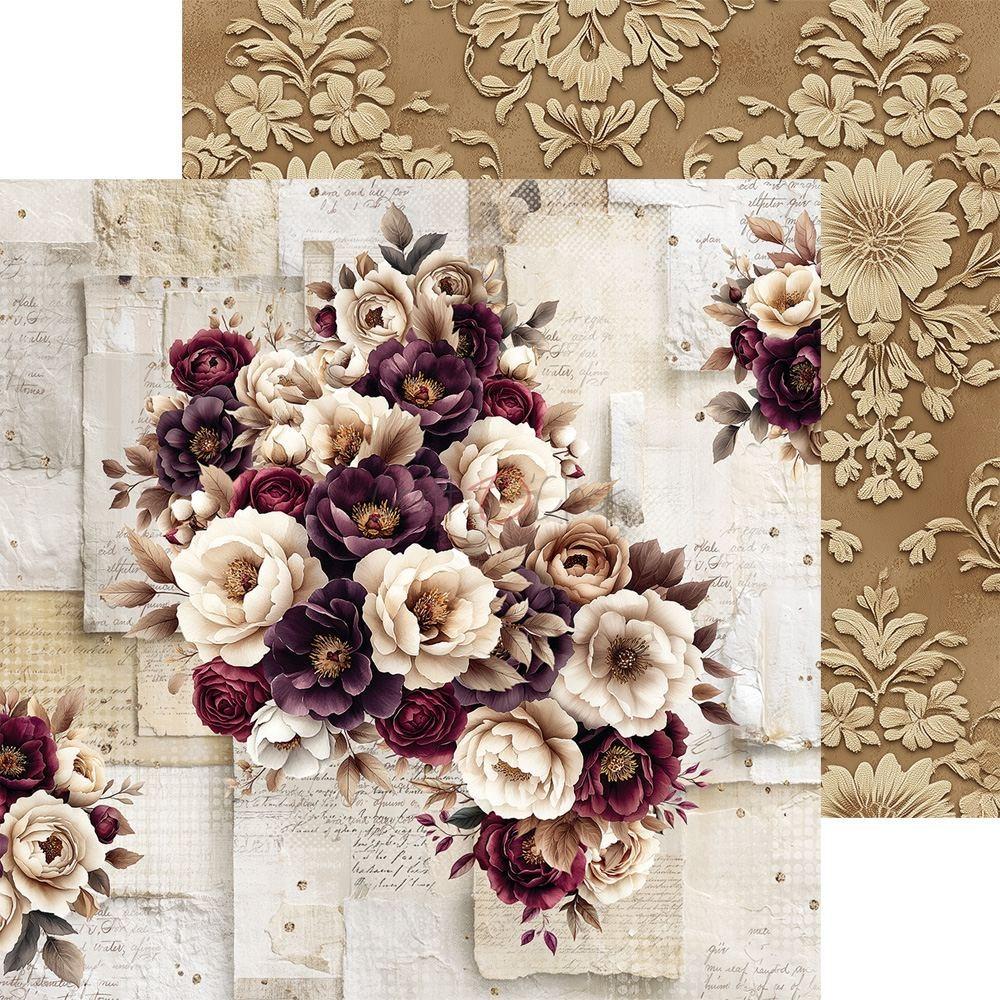 Plum and Caramel paper set 8"