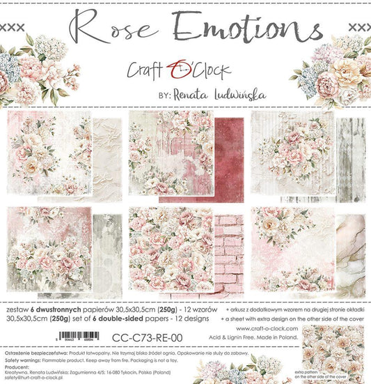 Rose Emotions 12" skräppipaperipakkaus