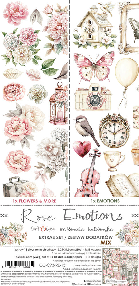 Extras to cut set, Mix, Rose Emotions