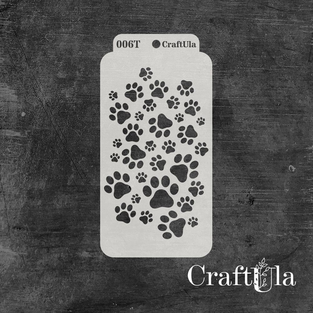 Sapluuna 8x16cm Paw prints