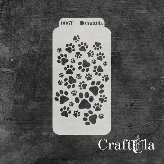 Sapluuna 8x16cm Paw prints